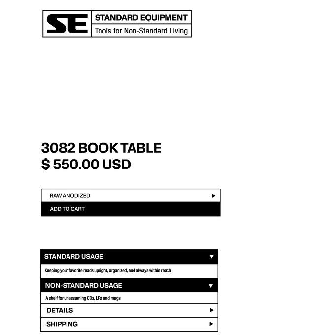 3082 build archive: Store page · concept
