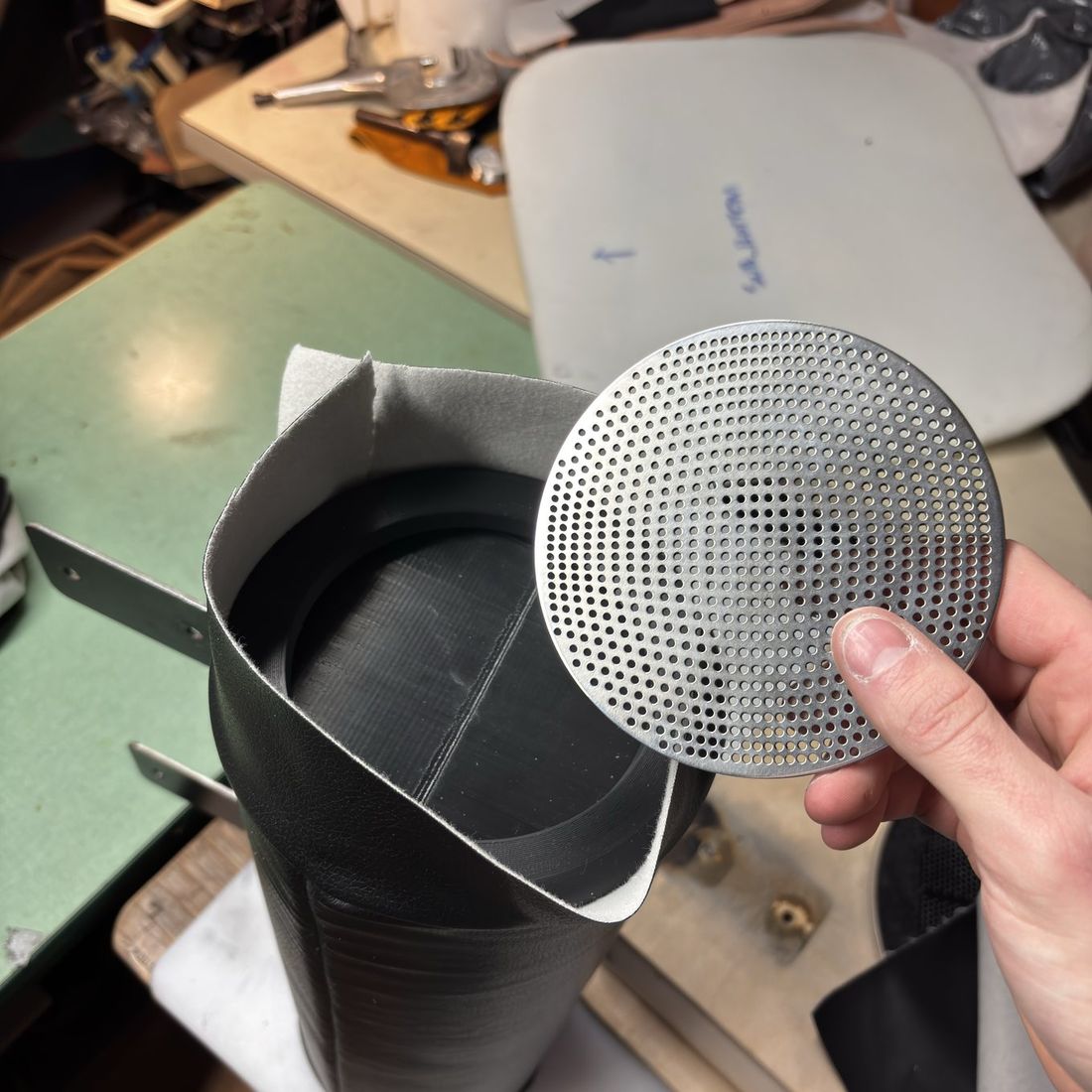 MC_01 build archive: Grille over the neckrest