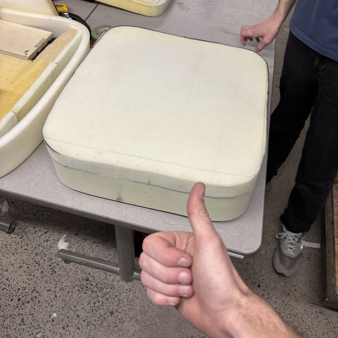 MC_01 build archive: Cutting the cushion foam