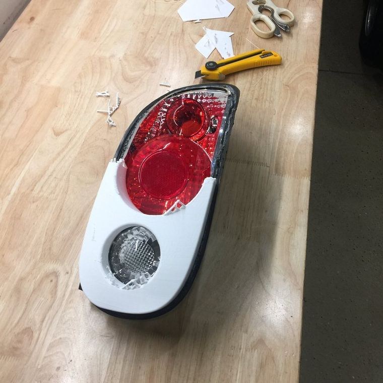 Taillight, first print, fitment check