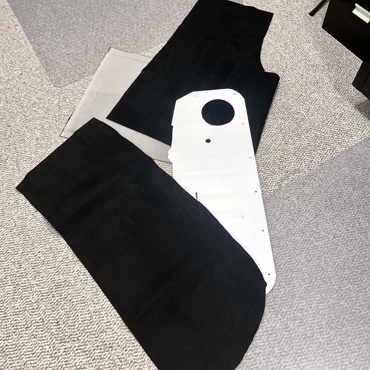 Door card, pattern cut